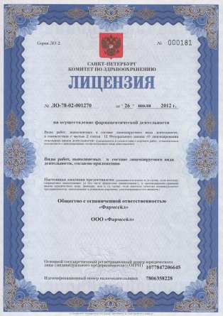 Лицензия на осуществление фармацевтической деятельности в Токтомуше